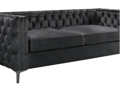 black chesterfield couch luxury Velvet fabric couches sofa set sofas Upholstery new